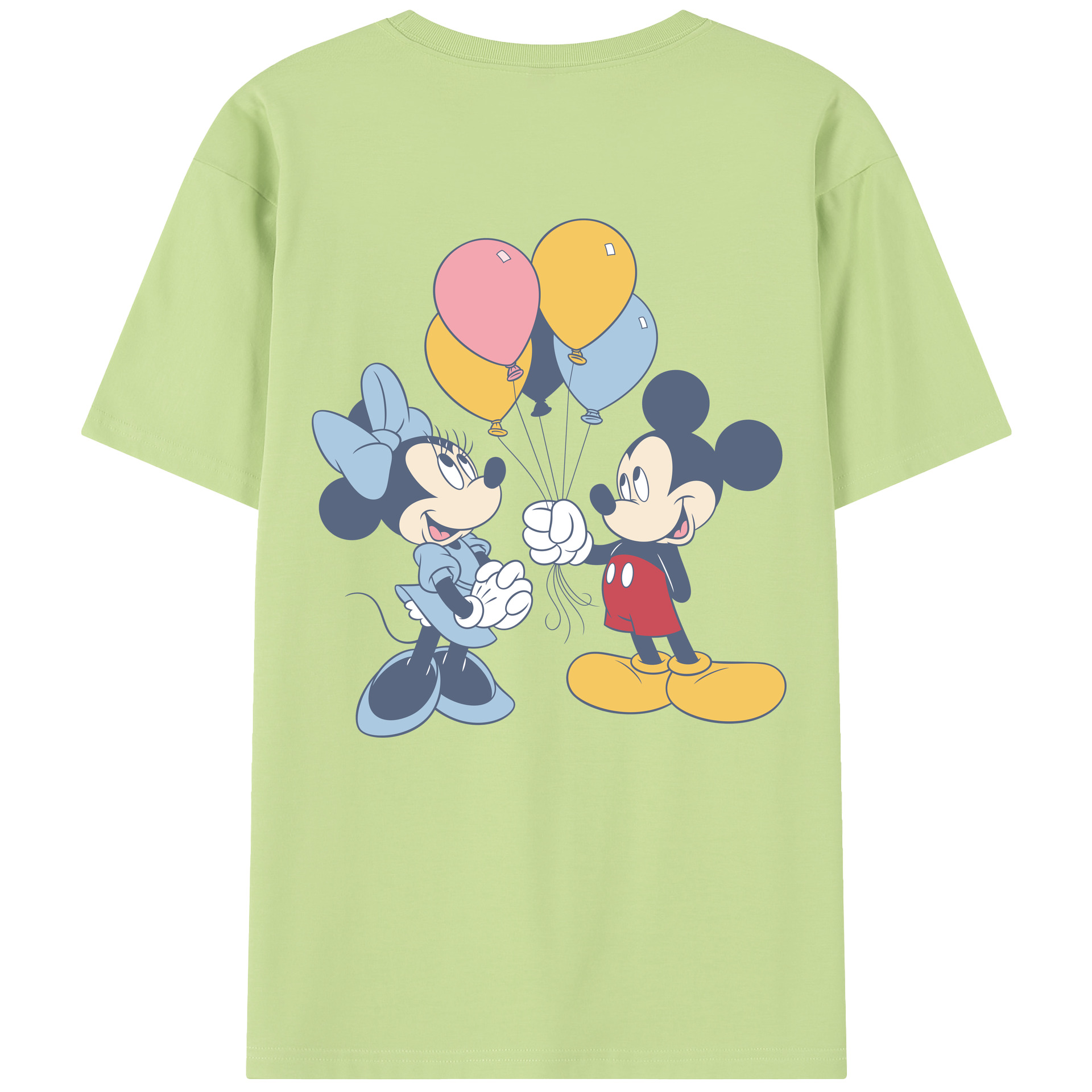 （画像用） ミッキーマウス Mickey Mouse 綿100％半袖Tシャツ（背面プリント）